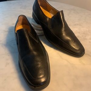 Preowned Bally Thor Black Leather Mens Shoes Size 9.5  (D)